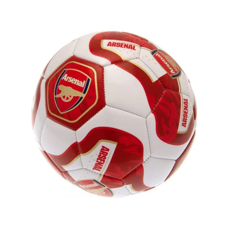 Arsenal futbalová lopta červeno-biela - SKLADOM