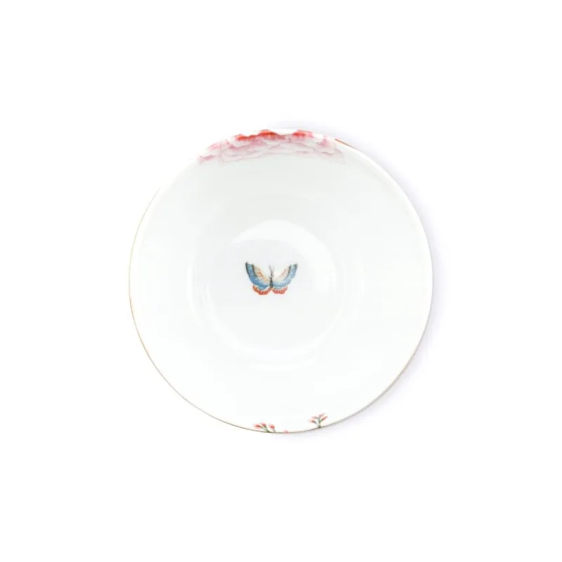 Pip Studio Blushing Birds white miska Ø12cm, bílá