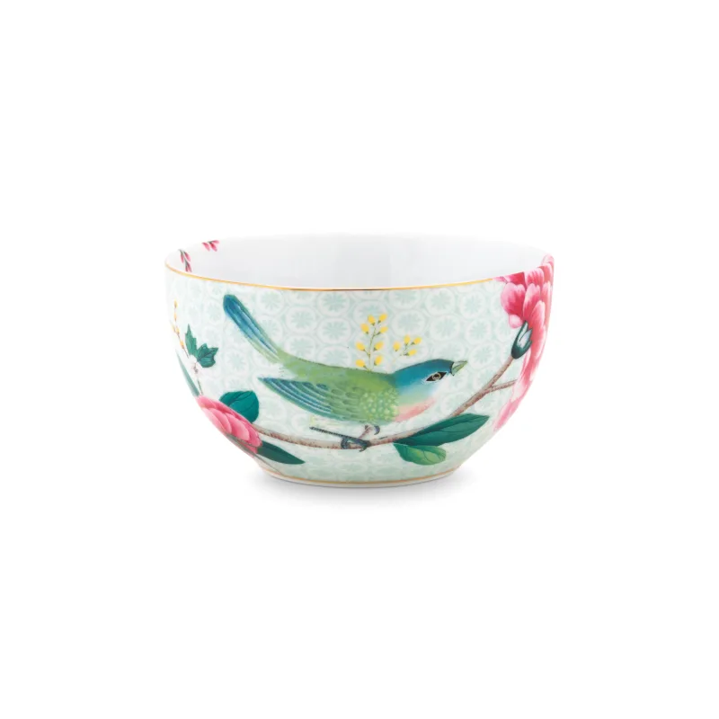 Pip Studio Blushing Birds white miska Ø12cm, bílá