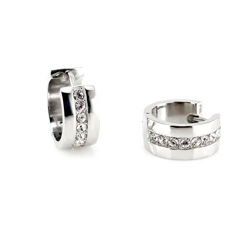 MPM Ocelové náušnice z chirurgické oceli Earrings 7761 - Silver