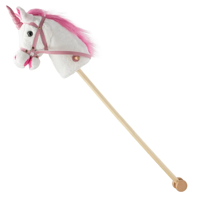 Hobby horse unicorn so zvukom a kolieskami Nia Baby Mix white
