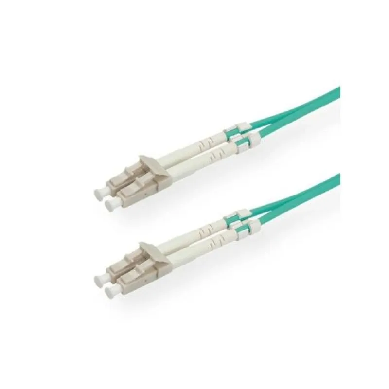 Optický kábel LC-LC, MM 3m Duplex OM3(50/125µm), LSOH, 2.8mm, tyrkysový…