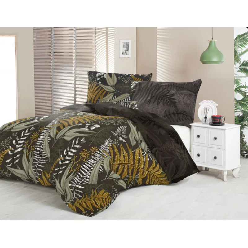 Saténové obliečky LUXURY COLLECTION PAPRADIE 200x220/2x70x90 cm