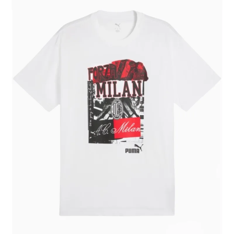 Puma AC Miláno (AC Milan) tričko biele pánske