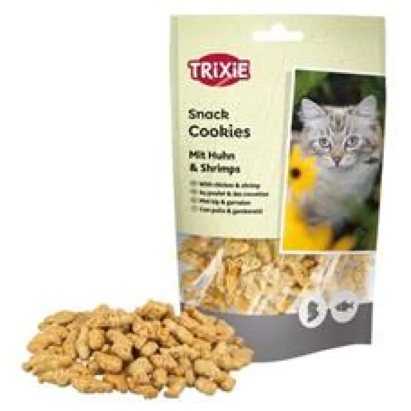 Cookies, sušenky s kuřetem a krevetami pro kočky, 50g