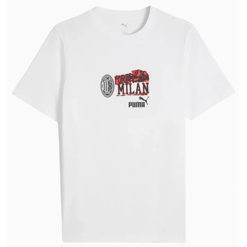 Puma AC Miláno (AC Milan) tričko biele pánske
