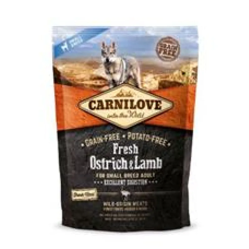 Carnilove Dog Fresh Ostrich&Lamb for Small Breed 2x 6kg