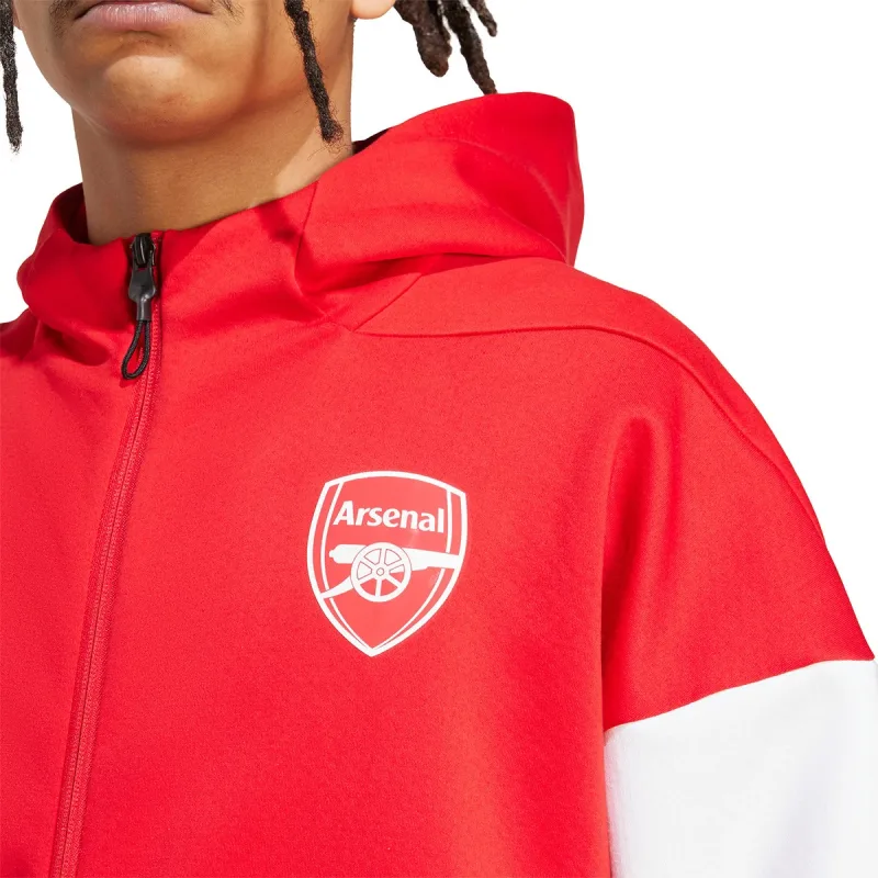 Adidas Z.N.E. Arsenal bunda červená pánska 2025-2026