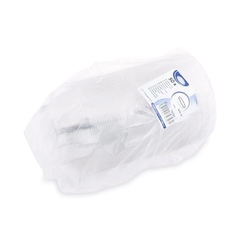 Salátová miska průhledná 600 ml (PET) [50 ks] (74356)