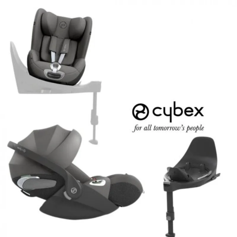 Set 3v1 autosedačky Cybex CLOUD T i-size + Isofixová základňa do auta Base T Cybex + SIRONA T i-size 2024 mirage grey