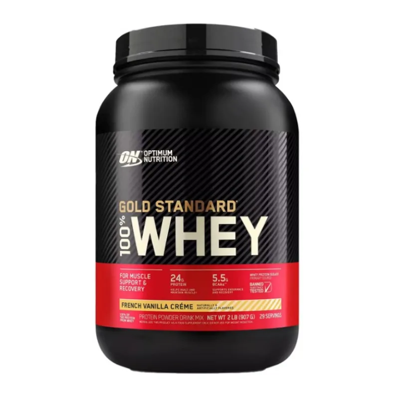 100% Whey Gold Standard 908 g - Optimum Nutrition Príchuť: Francúzska vanilka - 900 g