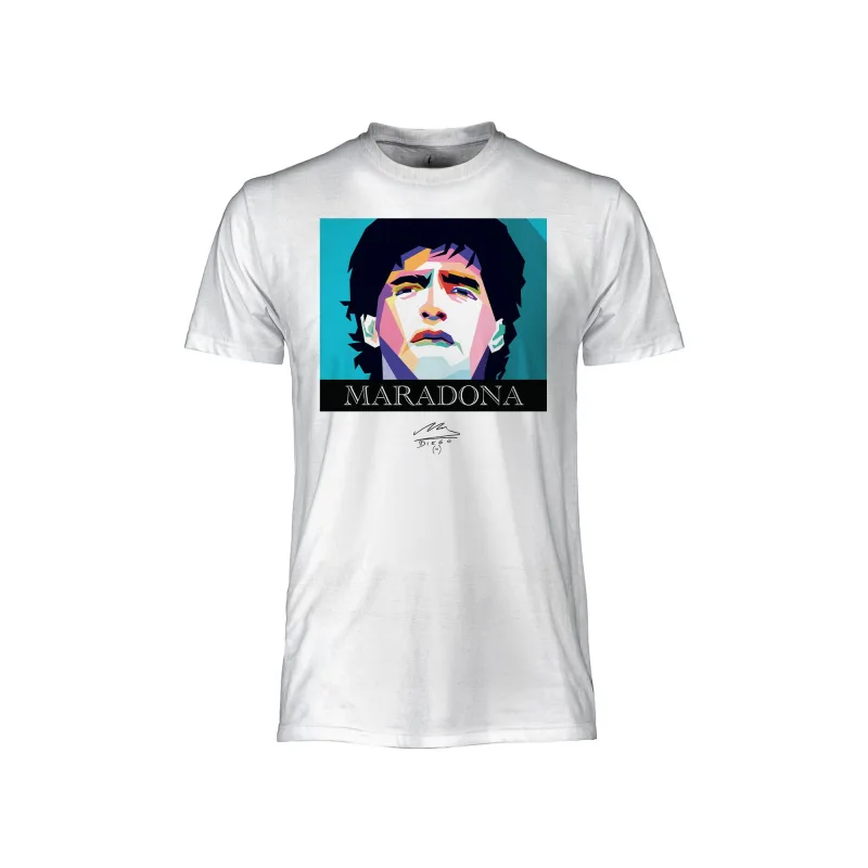 Diego Maradona tričko biele pánske