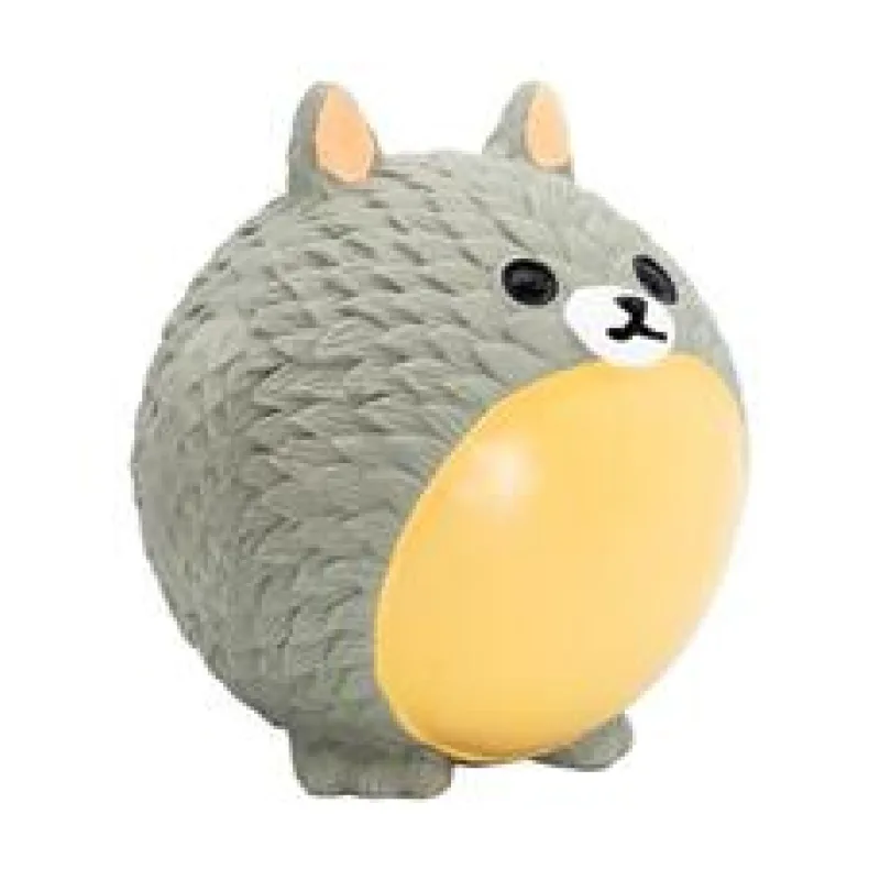 Míček v designu zvířátka Totoro, se zvukem, latex, šedá, HipHop 8 cm