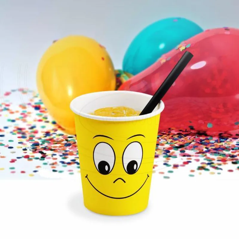 Papírový kelímek SMILEY 280 ml, M (Ø 80 mm) [10 ks] (82673)