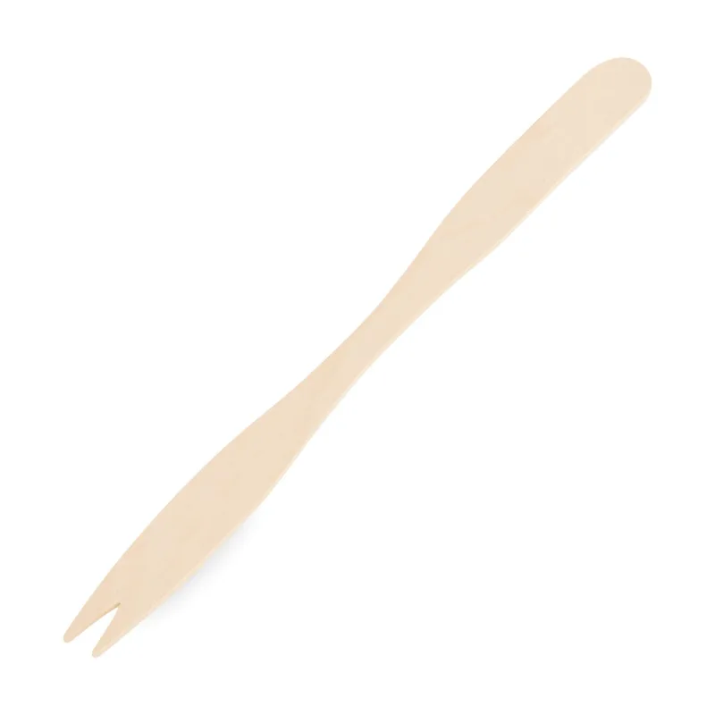 Vidlička svačinová dlouhá ze dřeva 14 cm [500 ks] (66764)