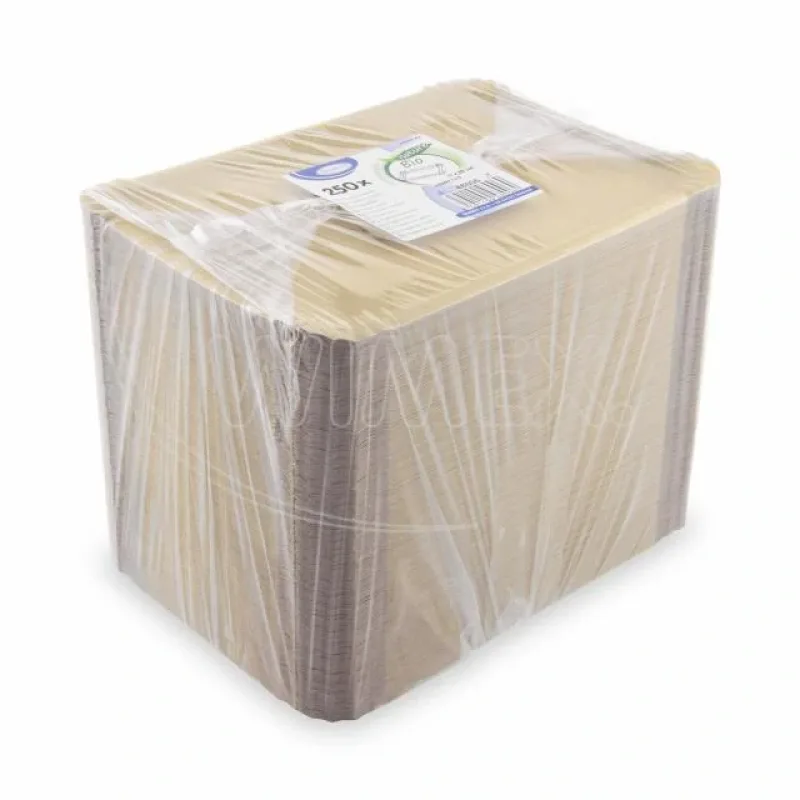 Papírové tácky (FSC Mix) nepromastitelné kraft 17 x 23 cm `č.6` [250 ks] (48006)