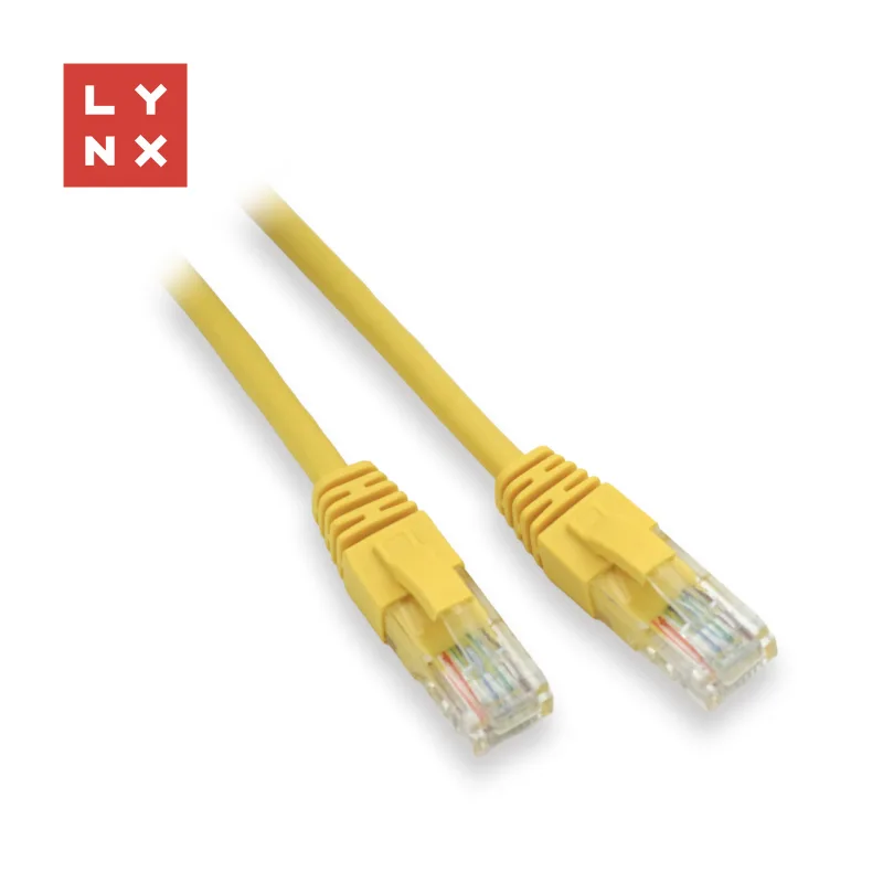 LYNX UTP patch kabel Cat5e, PVC, CCA, 0, 5m, žlutý…