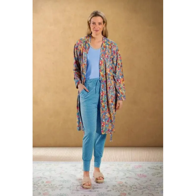 Pip Studio Bobien dlouhé kalhoty Little Sumo Stripe, modré