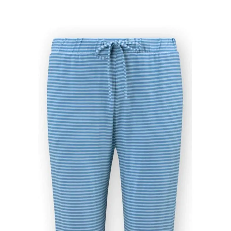 Pip Studio Bobien dlouhé kalhoty Little Sumo Stripe, modré