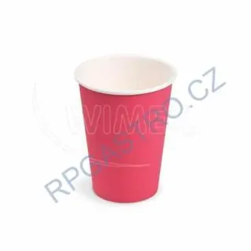 Papírové kelímky fuchsia (PAP/PE) (Ø 74 mm), 240 ml [10 ks] (65398)