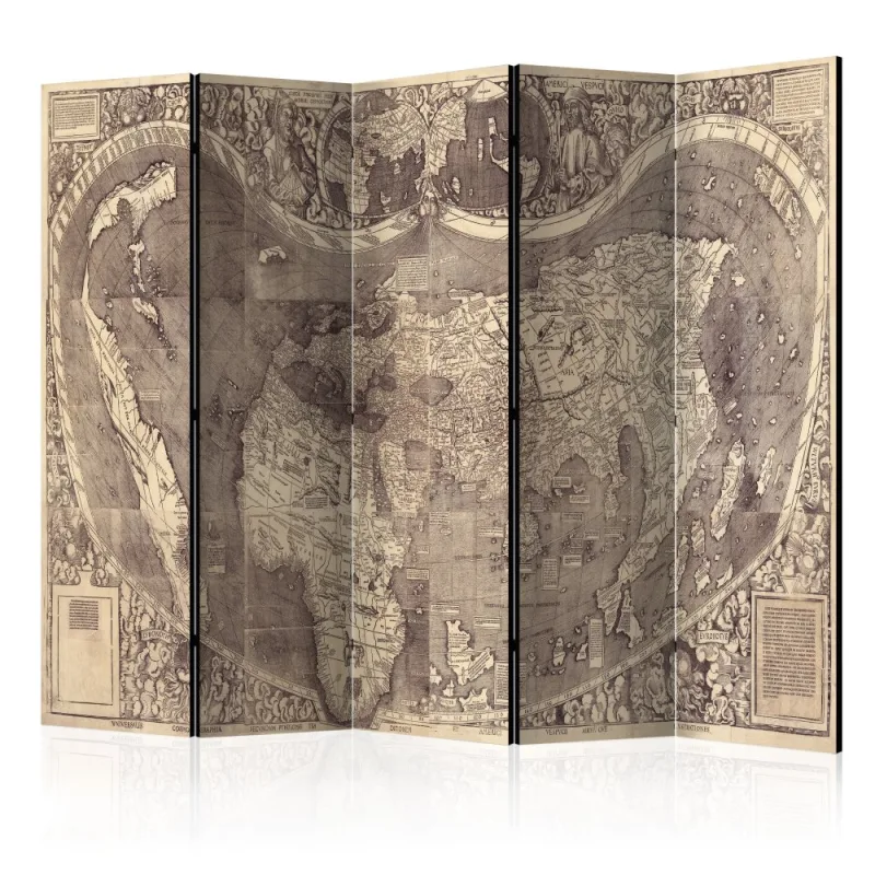 Artgeist Paraván - Room divider – Map ( Amerigo Vespucci ! )