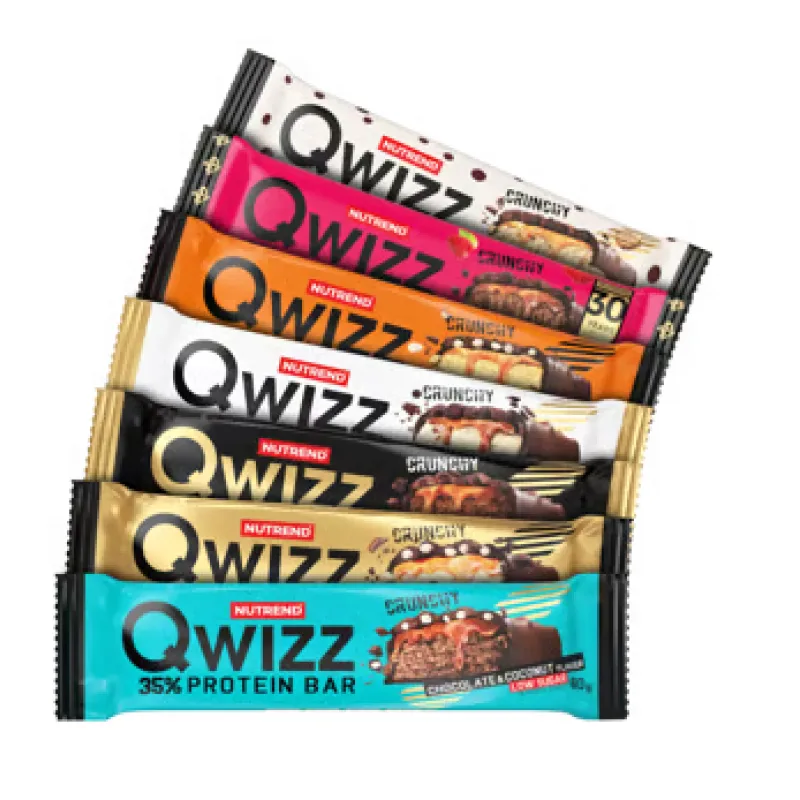 Qwizz Protein Bar 60 g - Nutrend Príchuť: Čokoláda - Malina