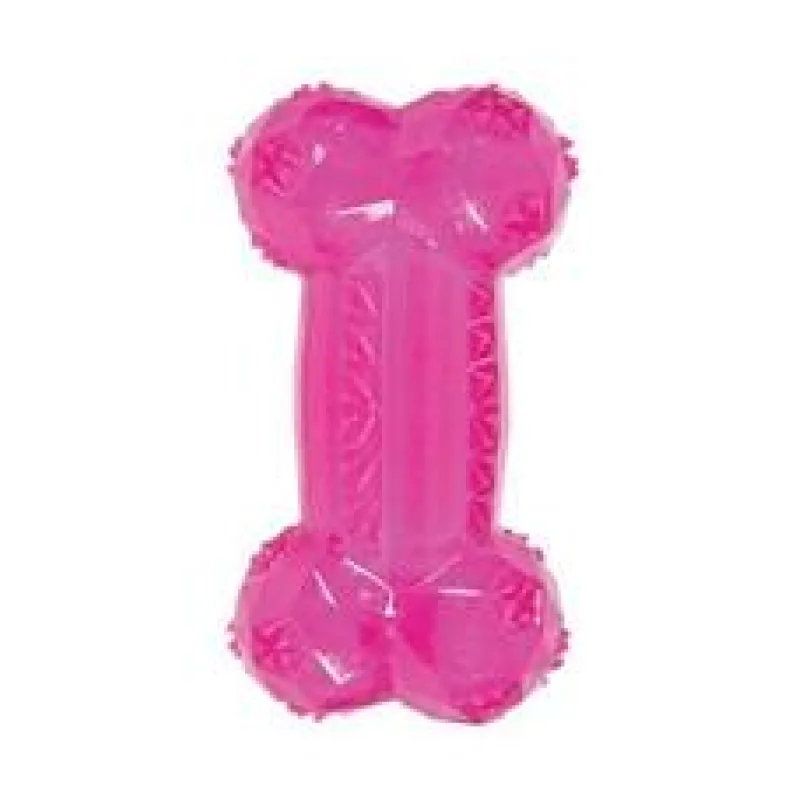 Hračka pes kost BONE TPR POP růžová Zolux 14 cm