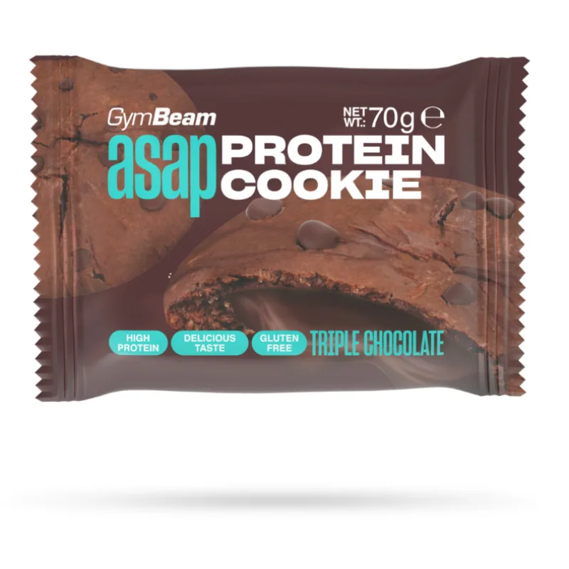 ASAP Protein Cookie 70 g - GymBeam Príchuť: Trojitá čokoláda