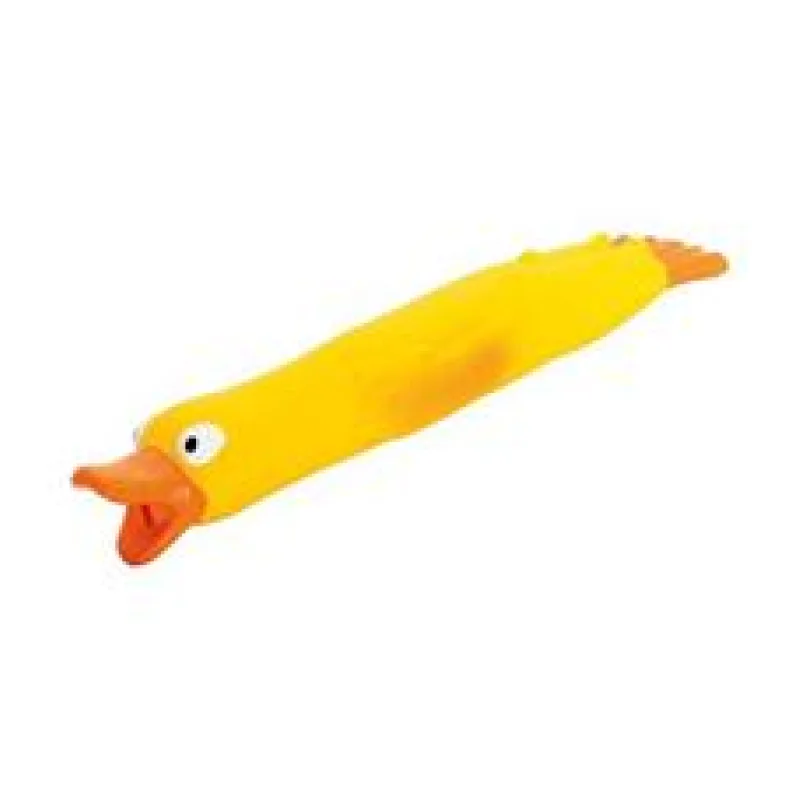 Kachna "kamikadze"s křupavým zvukem, žlutá, HipHop 19 cm