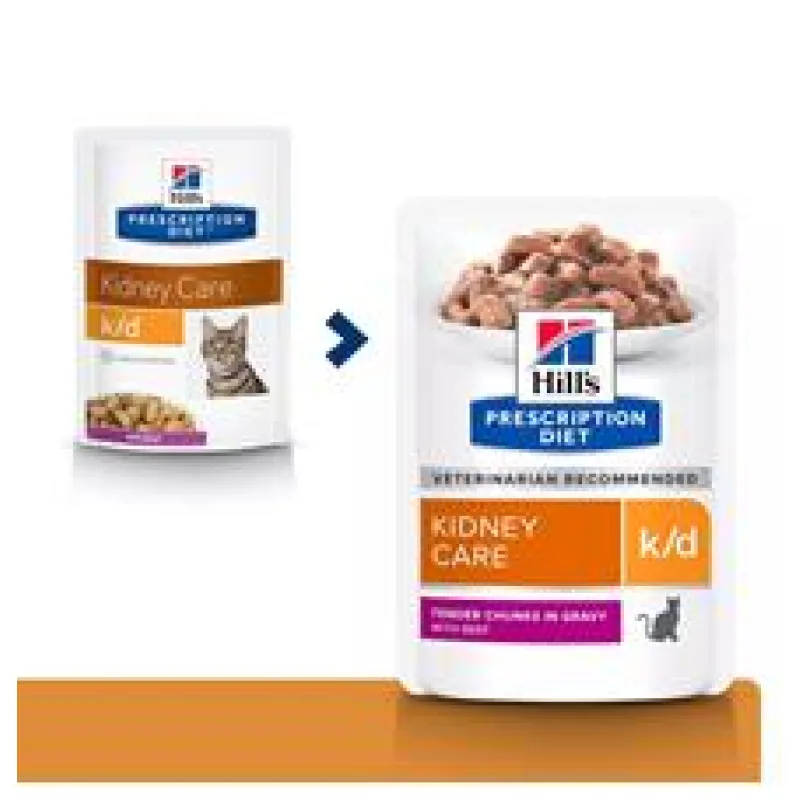 Hill’s Fel. PD K/D kapsa Beef 12x85g
