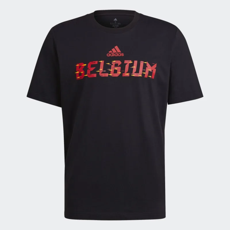 Adidas Belgicko MS 2022 tričko čierne pánske