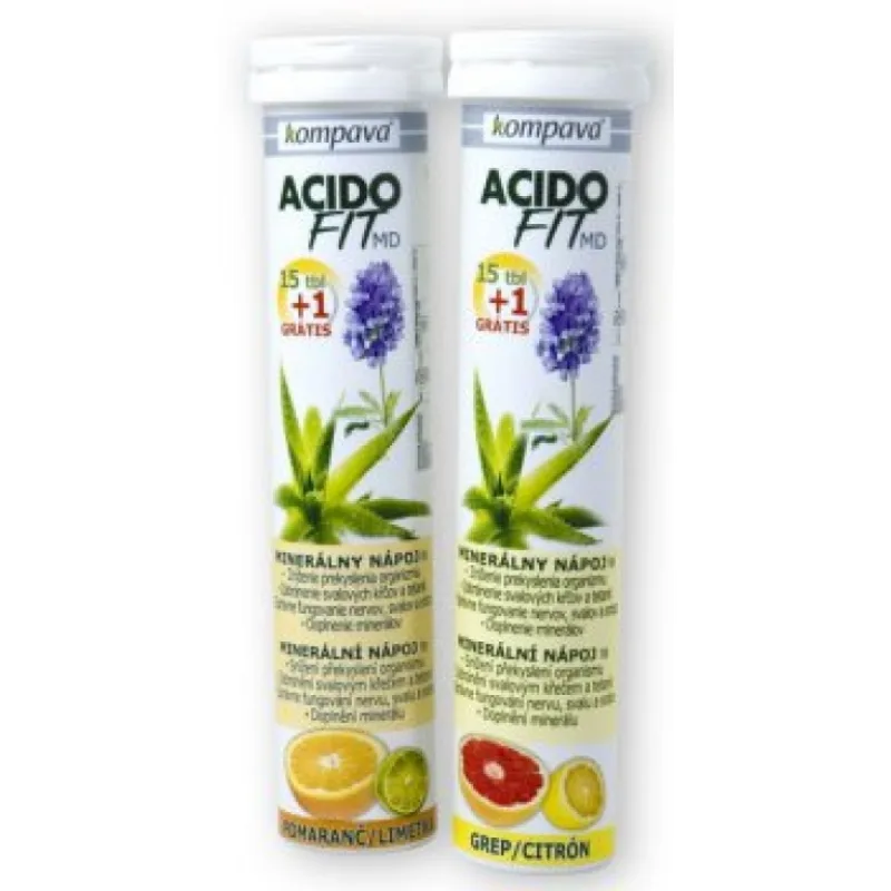 AcidoFit 16 tabliet - Kompava Príchuť: Pomaranč