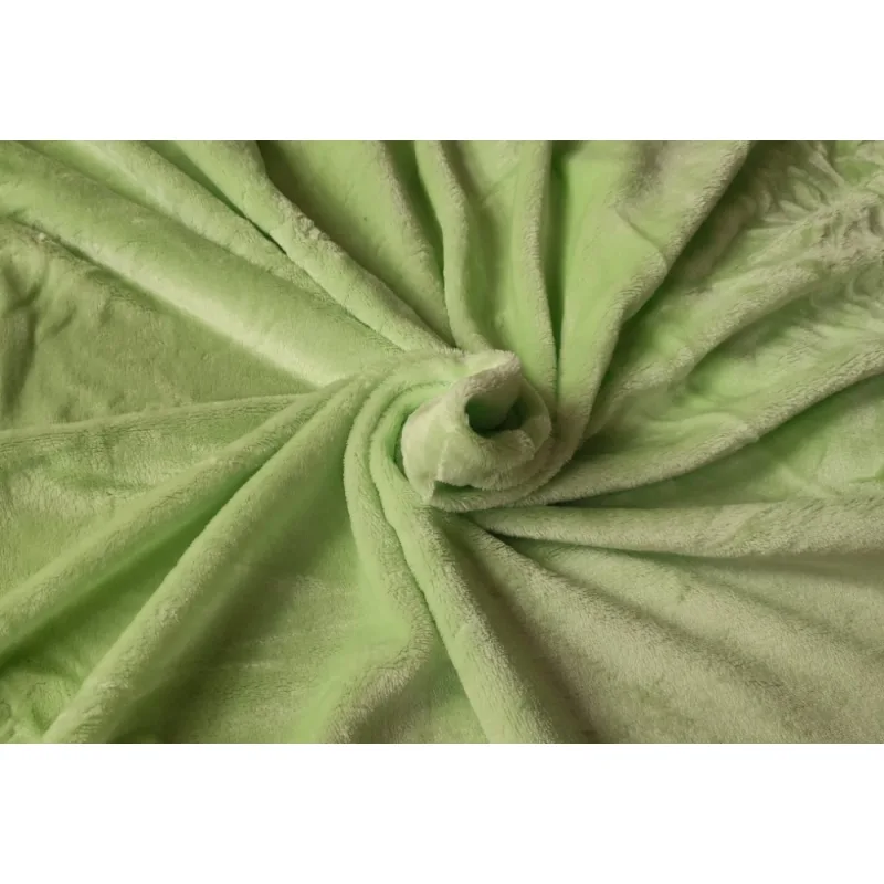 Mikroflanel napínacie prestieradlo - zelené jablko 90x200 cm