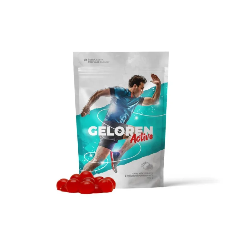 Geloren Active 400g - 90 želatínových tabliet - Contipro Príchuť: Ostružina
