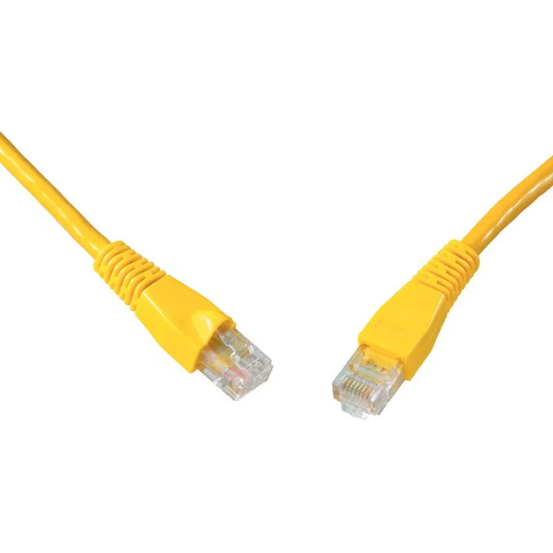 SOLARIX patch kábel CAT6 UTP PVC 7m žltý snag proof 28640709