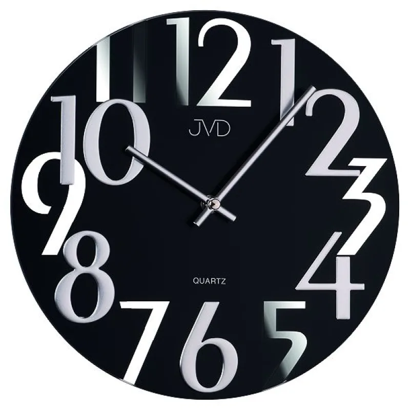 Luxusní moderní zrcadlové nástěnné hodiny JVD design HT101.2