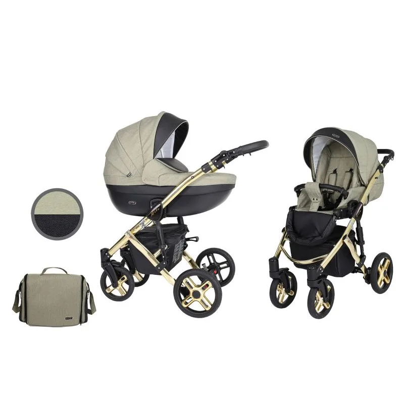 Kočík Kunert Mila Premium gold frame 2v1 - 16