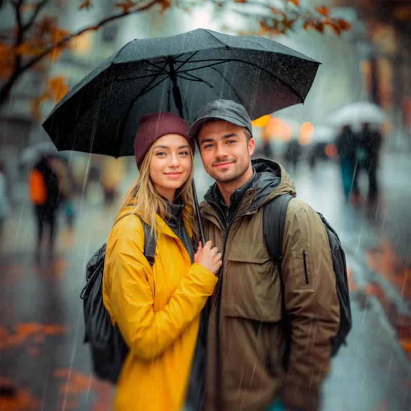 Reis UMBRELLA LA Dáždnik trstinového typu Black