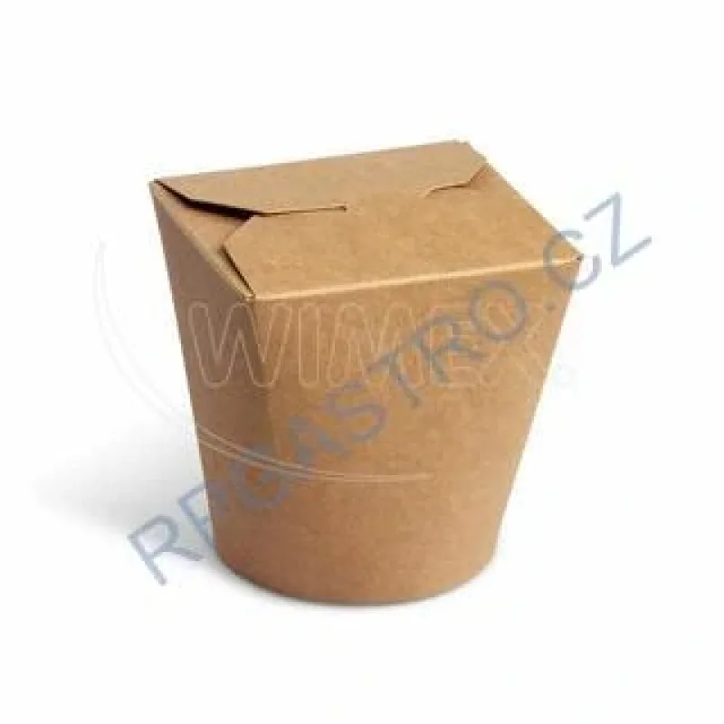 Food box Asia (PAP/PE) kraft 750ml/26oz [50 ks](76918)