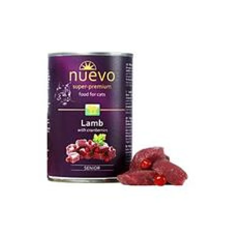 Nuevo kočka Senior Jehněčí s brusinkami konz. 400 g