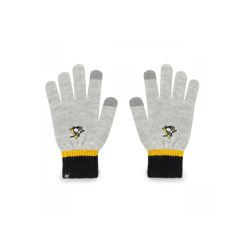 '47 Brand Pittsburgh Penguins pletené rukavice