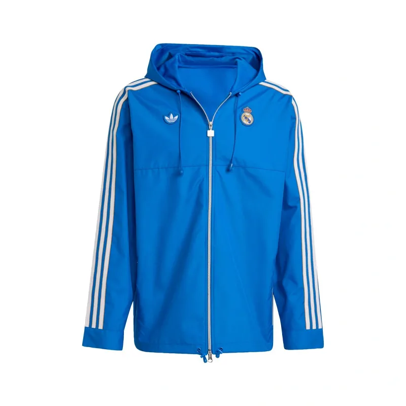 Adidas Real Madrid bunda / parka modrá pánska 2025-2026