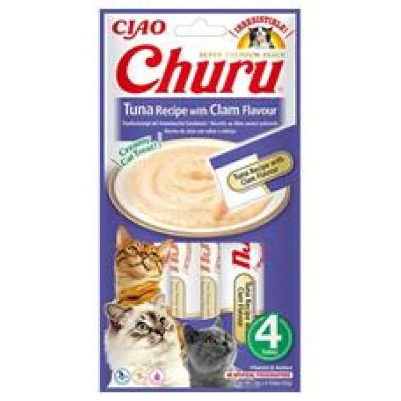 Churu Cat Tuna Recipe with Clam Flavor 4x14g
