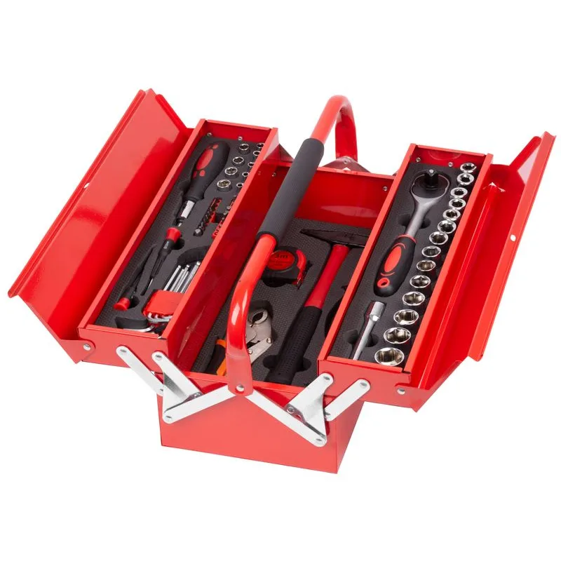 Stend pro Sada náradia Strend Pro S264, 64 dielna, v kovovom kufri, 1/2"+1/4"