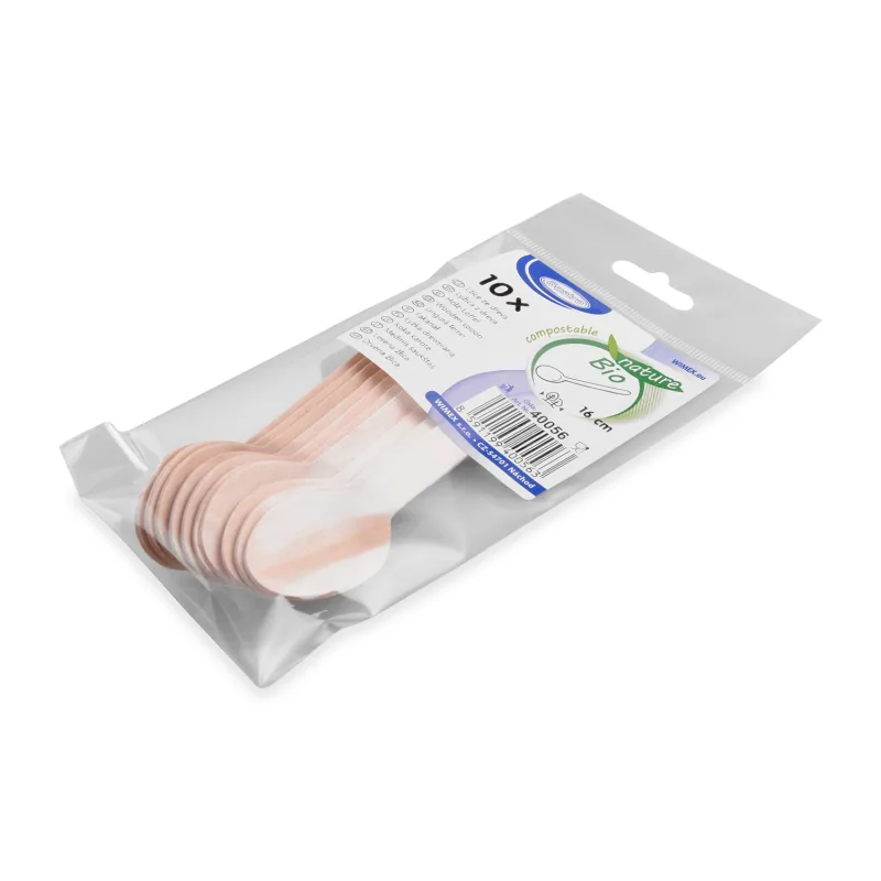 Lžíce ze dřeva 16 cm [10 ks] (40056)