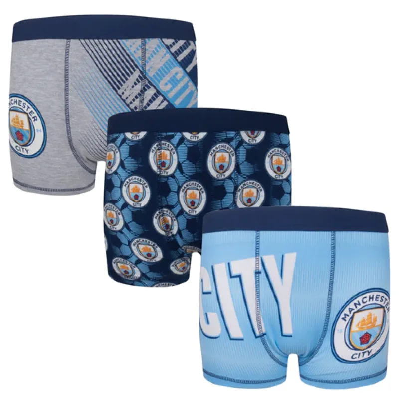 Manchester City boxerky detské (3 ks v balení) - SKLADOM