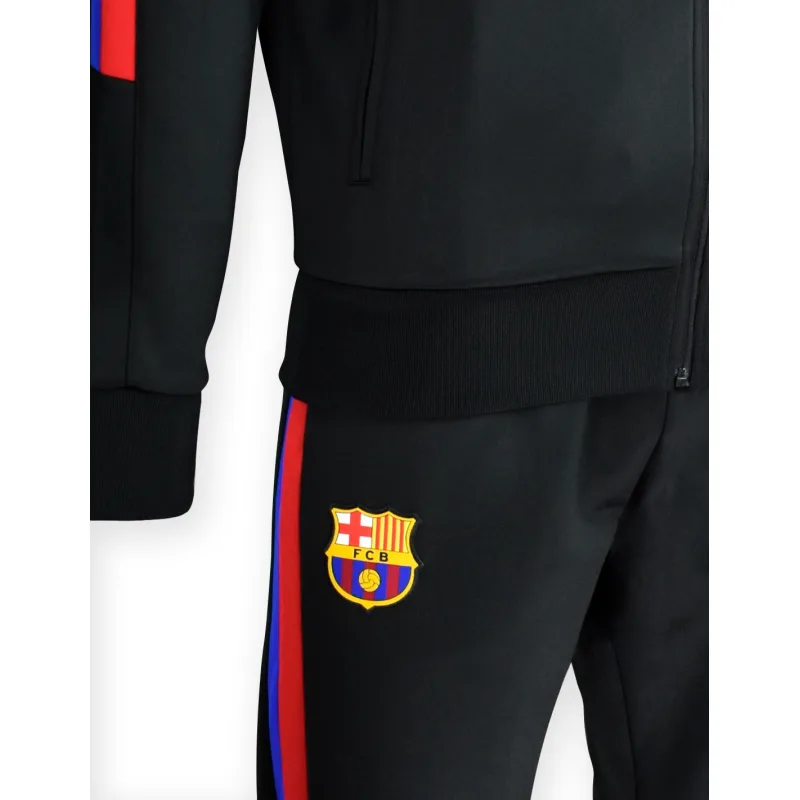FC Barcelona súprava čierna detská (bunda + nohavice) - SKLADOM
