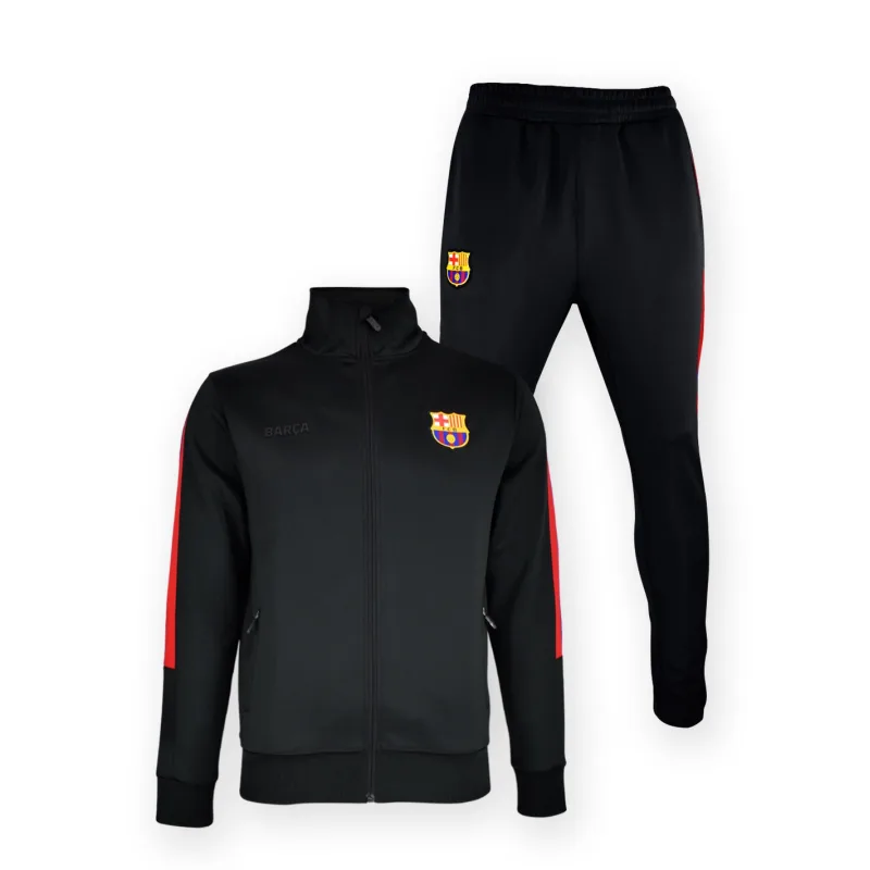 FC Barcelona súprava čierna detská (bunda + nohavice) - SKLADOM