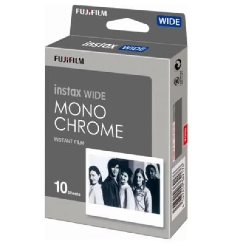 Fujifilm Film Instax Wide Monochrome (10/ Pk) 70100139612