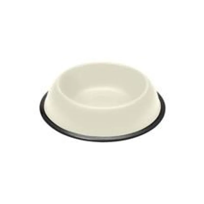Miska kovová protiskluz MIRA Ivory 500 ml/ 21 cm